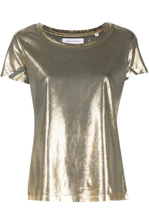 Madison.Maison Metallisk T-shirt i lamé