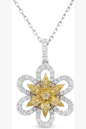 HYT Jewelry Diamanthalskæde i 18 karat guld og hvidguld