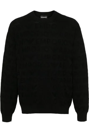Emporio Armani Sweater i uld med syningsdetalje