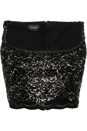Giambattista Valli Tanktop med pailletter og takket kant