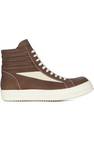 Rick Owens Hi-top sneakers i ruskind