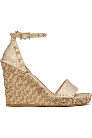 VALENTINO GARAVANI Rockstud espadriller med kilehæl