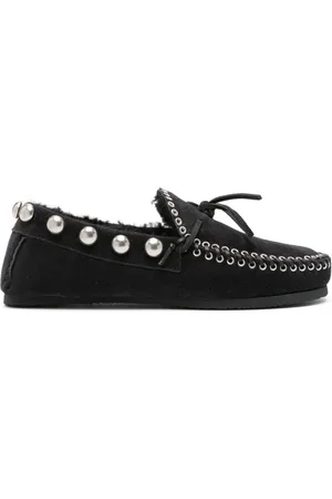 Isabel Marant Fitza loafers i lammeskind