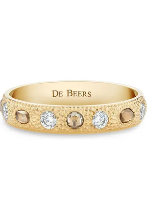 De Beers Lille Talisman fingerring i 18 karat gult guld med diamant