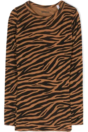 Molo Langærmet T-shirt med zebratryk