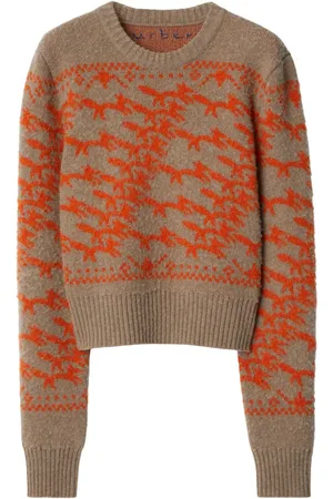 Burberry Cropped trøje med ræv