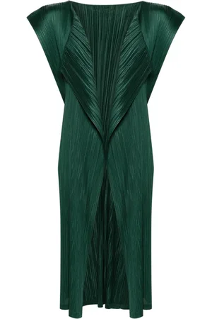 PLEATS PLEASE ISSEY MIYAKE Mellemlang plisseret vest