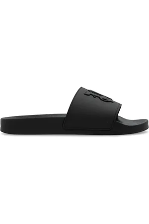 Palm Angels Monogram-prægede pool-sandaler