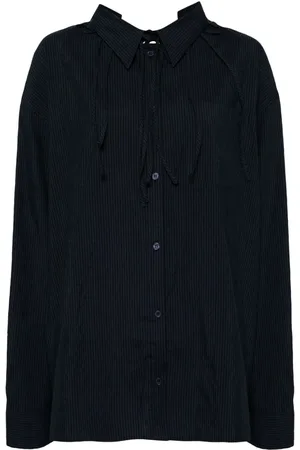 pushBUTTON Oversize skjorte med bindedetalje bagpå