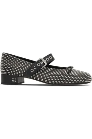 Miu Miu 25 mm ballerinasko med spænde