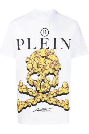 Philipp Plein T-shirt med dødningehovedtryk