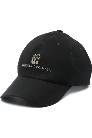 Brunello Cucinelli Kasket med broderet logo