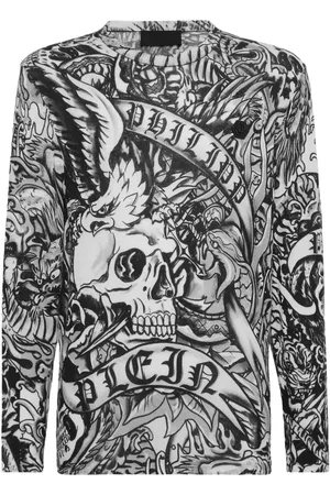 Philipp Plein Sweatshirt med tattoo-tryk