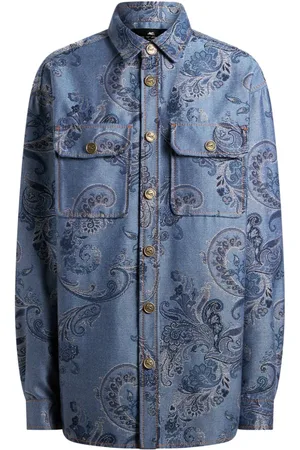 Etro Denimskjorte i jacquard