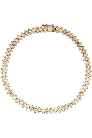 Sydney Evan Evil Eye tennis-armbånd i 14 karat gult guld med diamant