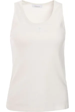 Paco rabanne Tanktop med broderet logo