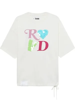 Izzue T-shirt med paillet-udsmykning