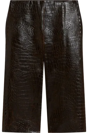 Stella McCartney Krokodille-præget midi-nederdel