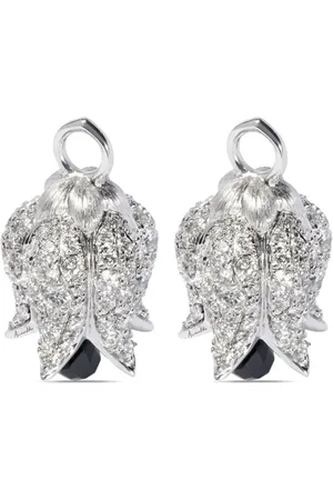ANNOUSHKA Tulips diamantørering i 18 karat hvidguld med vedhæng