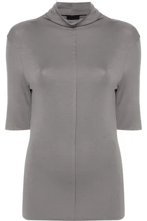 THOM KROM Top i strækbar jersey