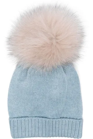 COLORICHIARI Uldhue med pompon-detalje