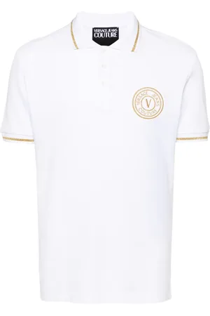 VERSACE Polo med broderet logo