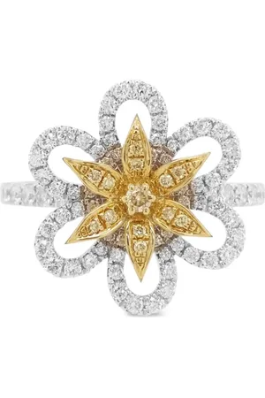HYT Jewelry Diamantring i 18 karat guld og platin