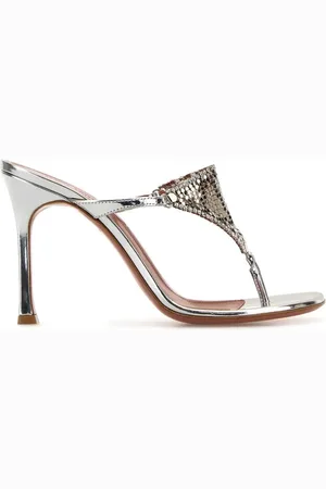 Amina Muaddi 95 mm Cameron mules med tårem