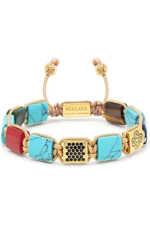 Nialaya Krystalbesat armbånd med perler
