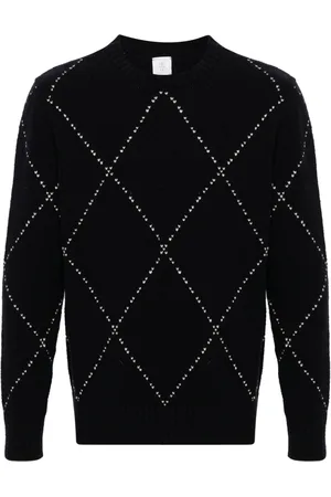ELEVENTY Sweater med diamantmønster