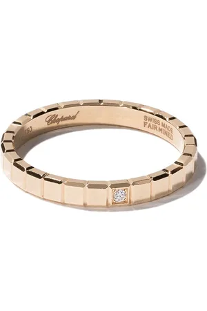 Chopard Ice Cube Pure diamantring i 18 karat gult guld