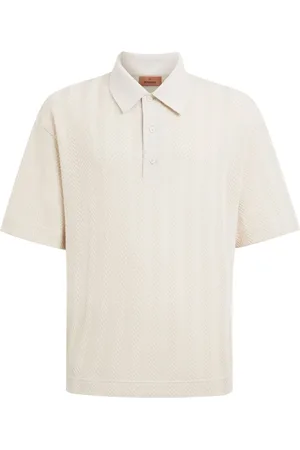 Missoni Strikket polo med chevronmønster