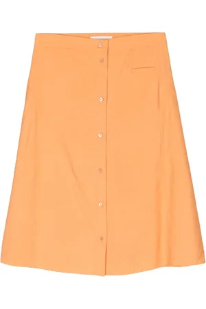 Maison Kitsuné Højtaljet mellemlang nederdel med A-snit