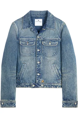 Courrèges Denimjakke med logomærke