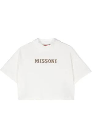 Missoni T-shirt med paillet-logodetalje