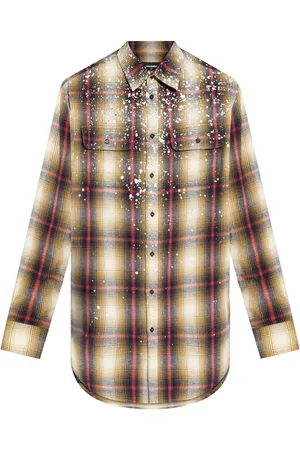 Dsquared2 Ternet skjorte med krystaludsmykning