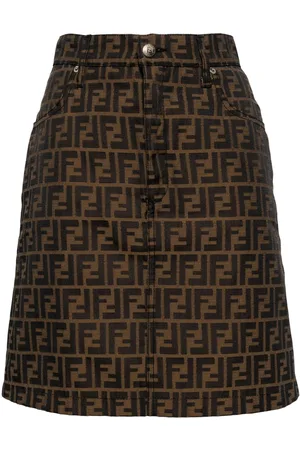 Fendi Nederdel med zucca-mønster fra 1990-2000