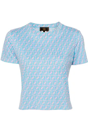 Fendi T-shirt med FF-tryk fra 1990-2000