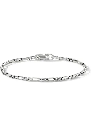 David Yurman Open Station armbånd i sterlingsølv med veneziakæde (3 mm)