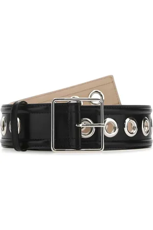 Alexander McQueen 50 mm bælte med huldetaljer
