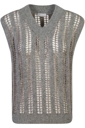 Brunello Cucinelli Vest med paillet-udsmykning