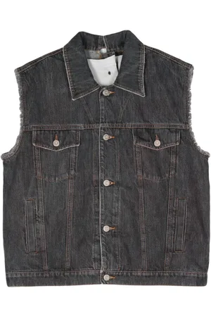 MAGLIANO Denimvest med råt snit