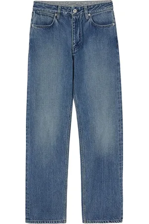 Jil Sander Jeans med logo-applikation og lige ben