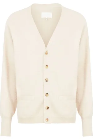 Maison Margiela Cardigan i kashmir og bomuld med V-hals