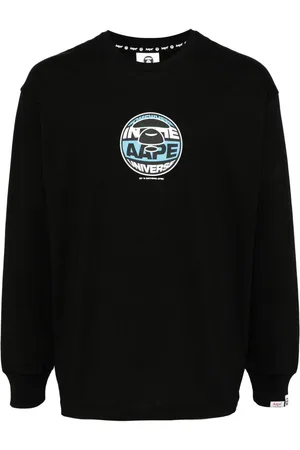 A Bathing Ape T-shirt med lange ærmer og logotryk