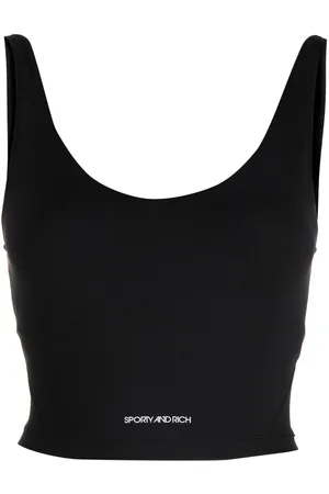 Sporty & Rich Cropped top med logotryk
