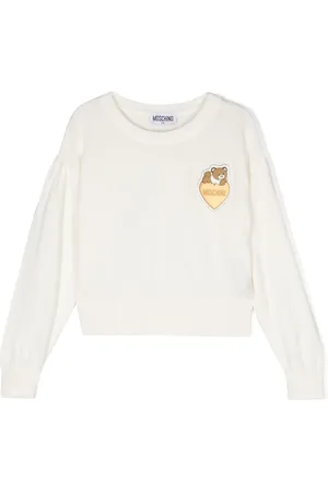 Moschino Sweater med bamseapplikation