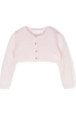 COLORICHIARI Cardigan med krystaludsmykkede knapper