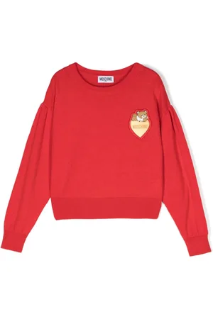 Moschino Sweater med bamseapplikation
