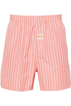 MARTINE ROSE Stribede shorts med mellemhøj talje